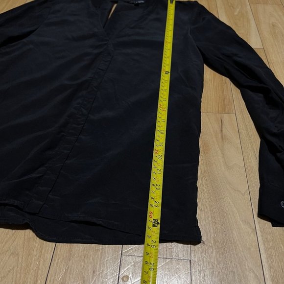 Judith & Charles black silk long sleeve blouse - Picture 11 of 11